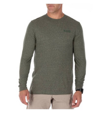 Футболка с длинным рукавом 5.11 Tactical "Triblend Legacy Long Sleeve Tee" — Military Green Heather