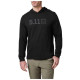 Футболка с капюшоном и длинным рукавом 5.11® Hooded Long Sleeve Tee — Black
