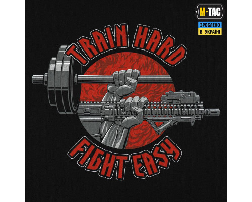M-Tac футболка Train Hard Oversized Cotton Hard — Black