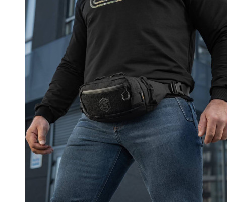 M-TAC СУМКА WAIST BAG ELITE HEX BLACK