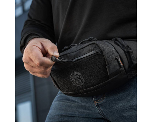 M-TAC СУМКА WAIST BAG ELITE HEX BLACK