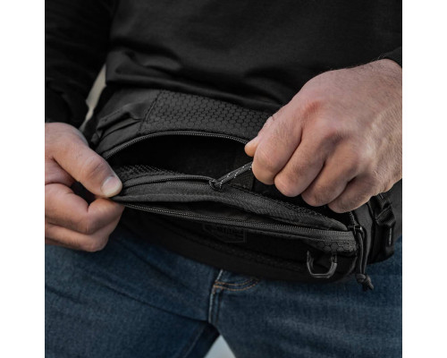 M-TAC СУМКА WAIST BAG ELITE HEX BLACK