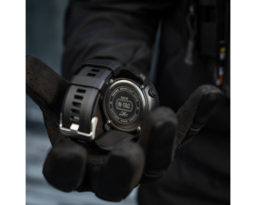 M-TAC ЧАСЫ ТАКТИЧЕСКИЕ С КОМПАСОМ 2095 BLACK