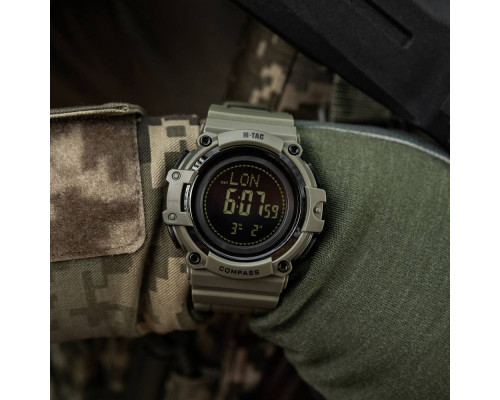 M-TAC ЧАСЫ ТАКТИЧЕСКИЕ С КОМПАСОМ 2233 ARMY GREEN
