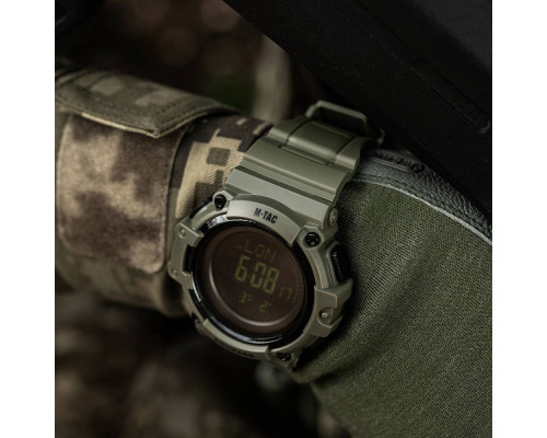 M-TAC ЧАСЫ ТАКТИЧЕСКИЕ С КОМПАСОМ 2233 ARMY GREEN