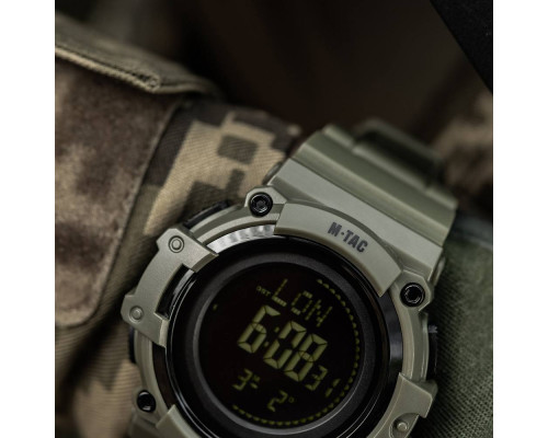 M-TAC ЧАСЫ ТАКТИЧЕСКИЕ С КОМПАСОМ 2233 ARMY GREEN