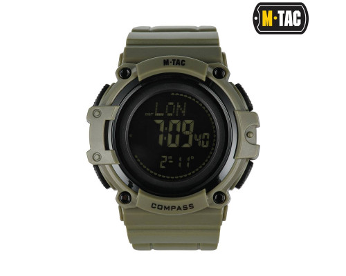 M-TAC ЧАСЫ ТАКТИЧЕСКИЕ С КОМПАСОМ 2233 ARMY GREEN