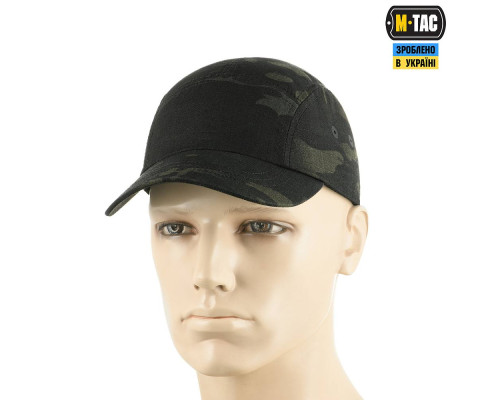 M-Tac бейсболка Five Panel Nyco Extreme — Multicam Black