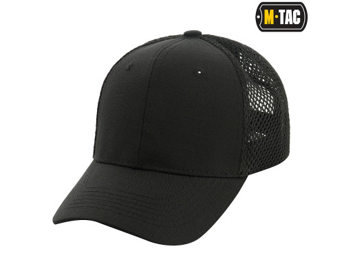 M-TAC БЕЙСБОЛКА С СЕТКОЙ FLEX РИП-СТОП BLACK