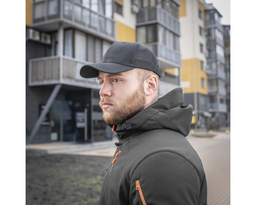 M-TAC БЕЙСБОЛКА С СЕТКОЙ FLEX РИП-СТОП BLACK