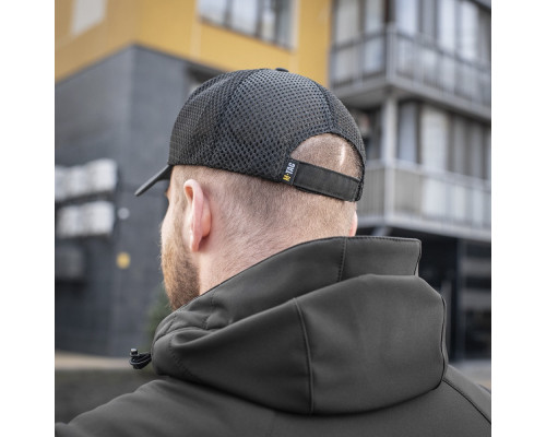 M-TAC БЕЙСБОЛКА С СЕТКОЙ FLEX РИП-СТОП BLACK