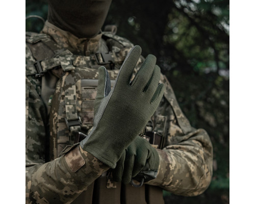 M-TAC ПЕРЧАТКИ NOMEX SPORT LEATHER OLIVE