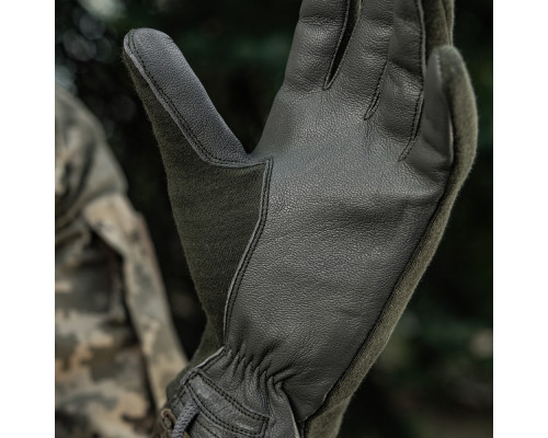 M-TAC ПЕРЧАТКИ NOMEX SPORT LEATHER OLIVE