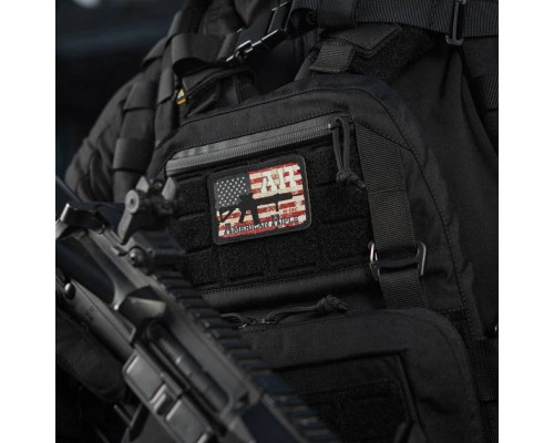 M-Tac нашивка AR-15 AMERICAN RIFLE (80х50 мм) — Black/GID