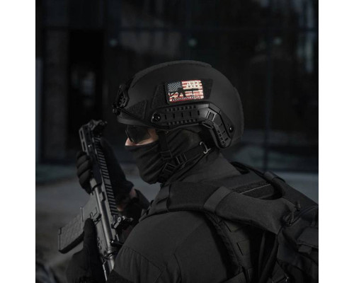 M-Tac нашивка AR-15 AMERICAN RIFLE (80х50 мм) — Black/GID