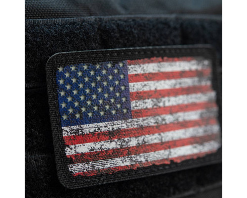 M-Tac нашивка флаг США винтаж (80х50 мм) — Black/GID