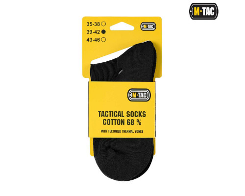 M-Tac носки Tactical Socks Cotton 68% — Black