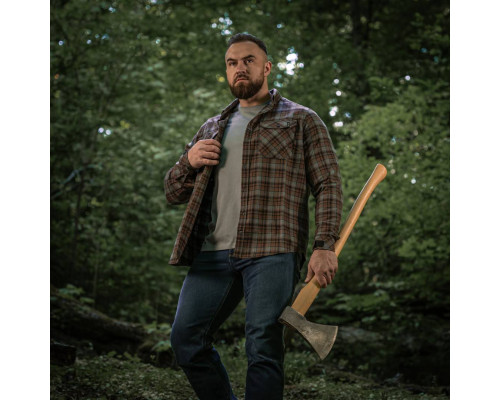 M-TAC РУБАШКА LUMBERJACK MERINO COLD WEATHER GREY/BROWN