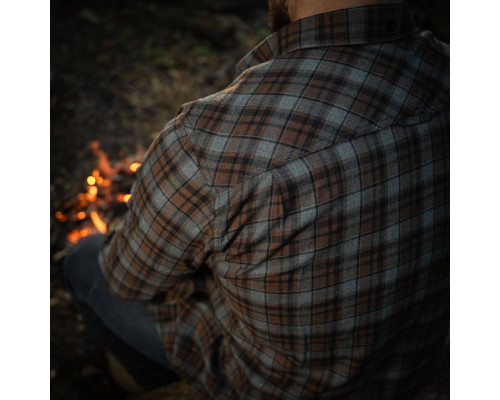 M-TAC РУБАШКА LUMBERJACK MERINO COLD WEATHER GREY/BROWN