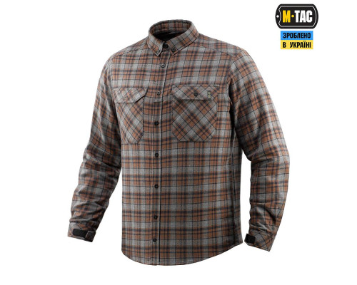 M-TAC РУБАШКА LUMBERJACK MERINO COLD WEATHER GREY/BROWN