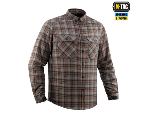 M-TAC РУБАШКА LUMBERJACK MERINO COLD WEATHER GREY/BROWN