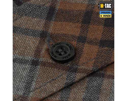M-TAC РУБАШКА LUMBERJACK MERINO COLD WEATHER GREY/BROWN