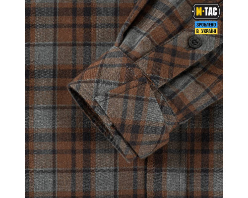 M-TAC РУБАШКА LUMBERJACK MERINO COLD WEATHER GREY/BROWN