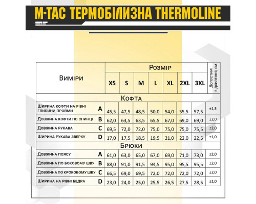 M-Tac термобелье ThermoLine — Black