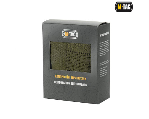 M-Tac термобрюки компрессионные — Ranger Green/Dark Grey
