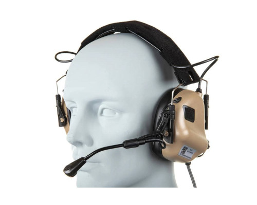 Активные наушники Earmor M32 MOD4 Active hearing protectors - Tan
