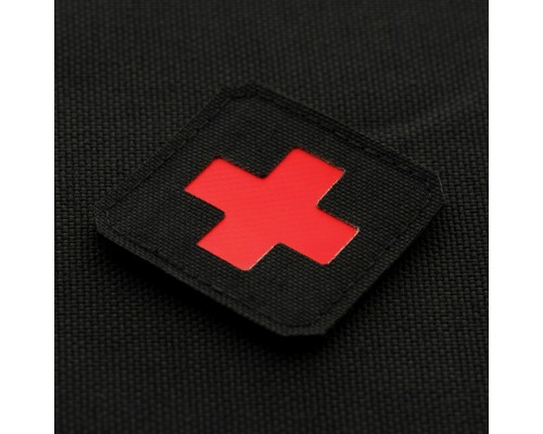 M-TAC НАШИВКА MEDIC CROSS LASER CUT BLACKRED