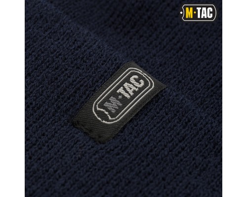 M-TAC ШАПКА ТОНКАЯ ВЯЗКА 100% АКРИЛ DARK NAVY BLUE