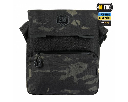 M-TAC СУМКА KONVERT BAG ELITE MULTICAM BLACK/BLACK