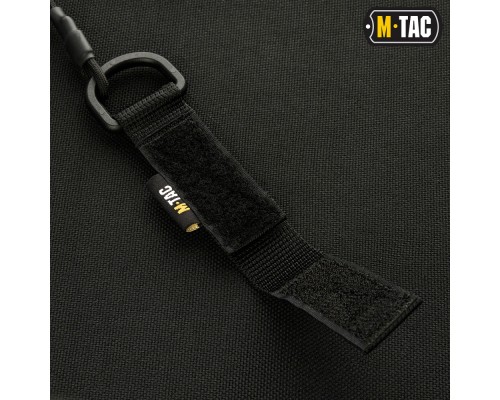 M-TAC ШНУР СТРАХОВОЧНЫЙ LITE ПОД КАРАБИН С D-КОЛЬЦОМ ЧЕРНЫЙ