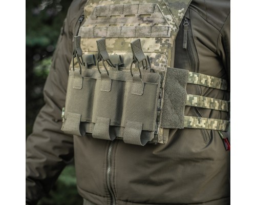 M-TAC ПОДСУМОК ЭЛАСТИЧНЫЙ НА 3 МАГАЗИНА ELITE LASER CUT RANGER GREEN