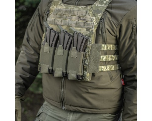 M-TAC ПОДСУМОК ЭЛАСТИЧНЫЙ НА 3 МАГАЗИНА ELITE LASER CUT RANGER GREEN