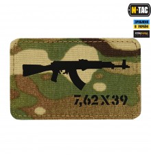 M-TAC НАШИВКА AKM 7,62Х39 LASER CUT MULTICAMBLACK