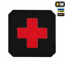 M-TAC НАШИВКА MEDIC CROSS LASER CUT BLACKRED