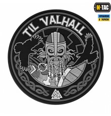 M-TAC НАШИВКА TIL VALHALL ПВХ СЕРО-ЧЕРНАЯ