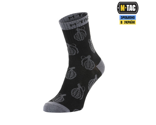 M-TAC НОСКИ ЛЕГКИЕ MK.3 GRENADES BLACK