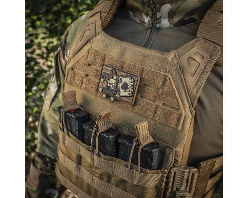 M-TAC НАШИВКА JOKER SKULL 3D PVC COYOTE