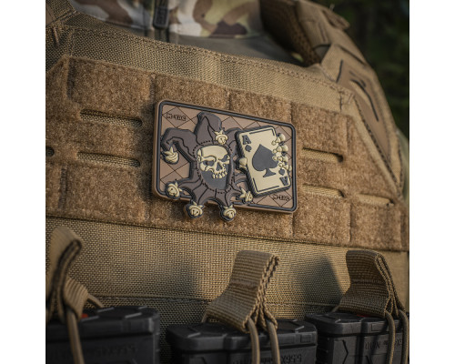 M-TAC НАШИВКА JOKER SKULL 3D PVC COYOTE