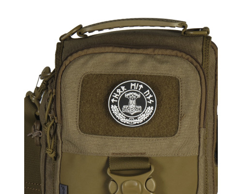 M-TAC НАШИВКА THOR MIT UNS ПВХ ЧЕРНО-БЕЛАЯ