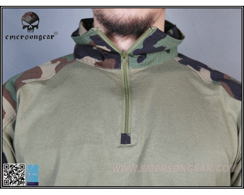Тактическая рубашка EmersonGear G3 Combat Shirts Woodland