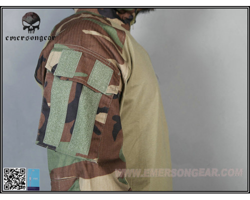 Тактическая рубашка EmersonGear G3 Combat Shirts Woodland