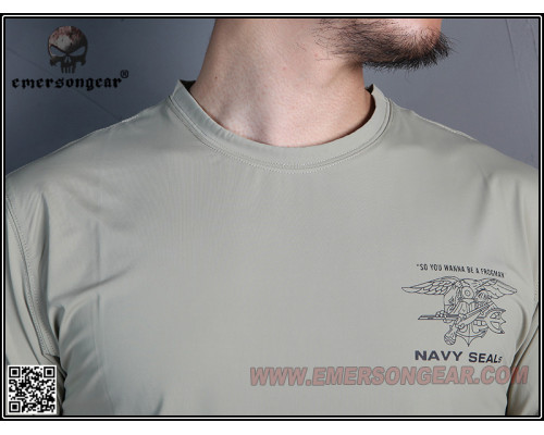 Футболка EmersonGear Absorbent sweat and perspiration J Khaki