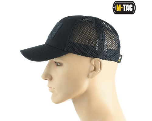 M-TAC БЕЙСБОЛКА С ЛИПУЧКОЙ И СЕТКОЙ FLEX РИП-СТОП DARK NAVY BLUE