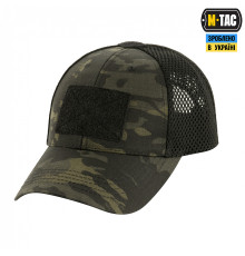 M-TAC БЕЙСБОЛКА ТАКТИЧЕСКАЯ С СЕТКОЙ MULTICAM BLACK
