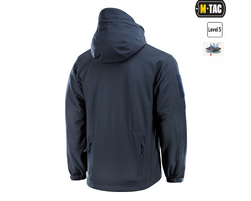 M-TAC КУРТКА SOFT SHELL С ПОДСТЕЖКОЙ DARK NAVY BLUE