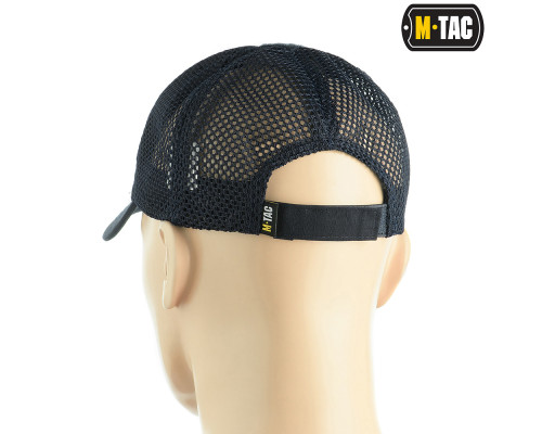 M-TAC БЕЙСБОЛКА С ЛИПУЧКОЙ И СЕТКОЙ FLEX РИП-СТОП DARK NAVY BLUE